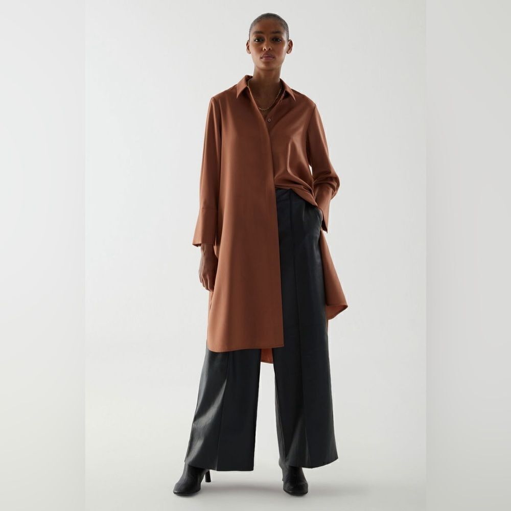 NWT COS Wool Mix Shirt Dress - Picture 3 of 14